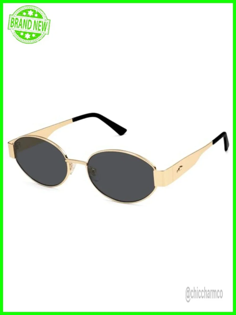 Retro Oval Sunglasses for Women Classic 90s Style UV400 Protection Lightweight
